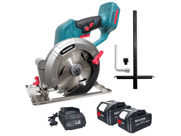 PATUOPRO 150mm scie circulaire électrique sans brosse 6 pouces scie électrique portative sans fil Machine de découpe de bois pour batterie Makita 18V