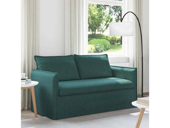 ZQQLVOO Sofa Dunkelgrün 156 x 82 x 85 cm Stoff Modularer Aufbau, Metallrahmen, Schaumstoffkissen, pflegeleicht, für Wohnzimmer und Schlafzimmer