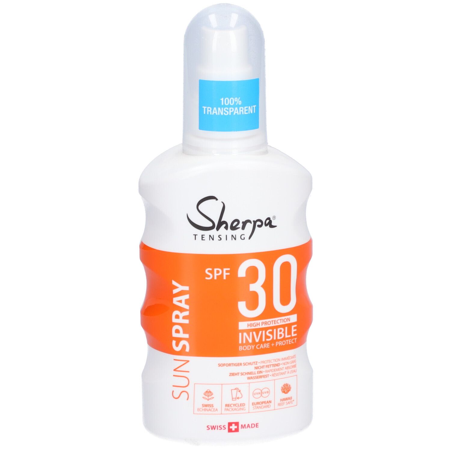 Sherpa Tensing Sonnenspray Spf30 Invisible 175 ml Dosierspray