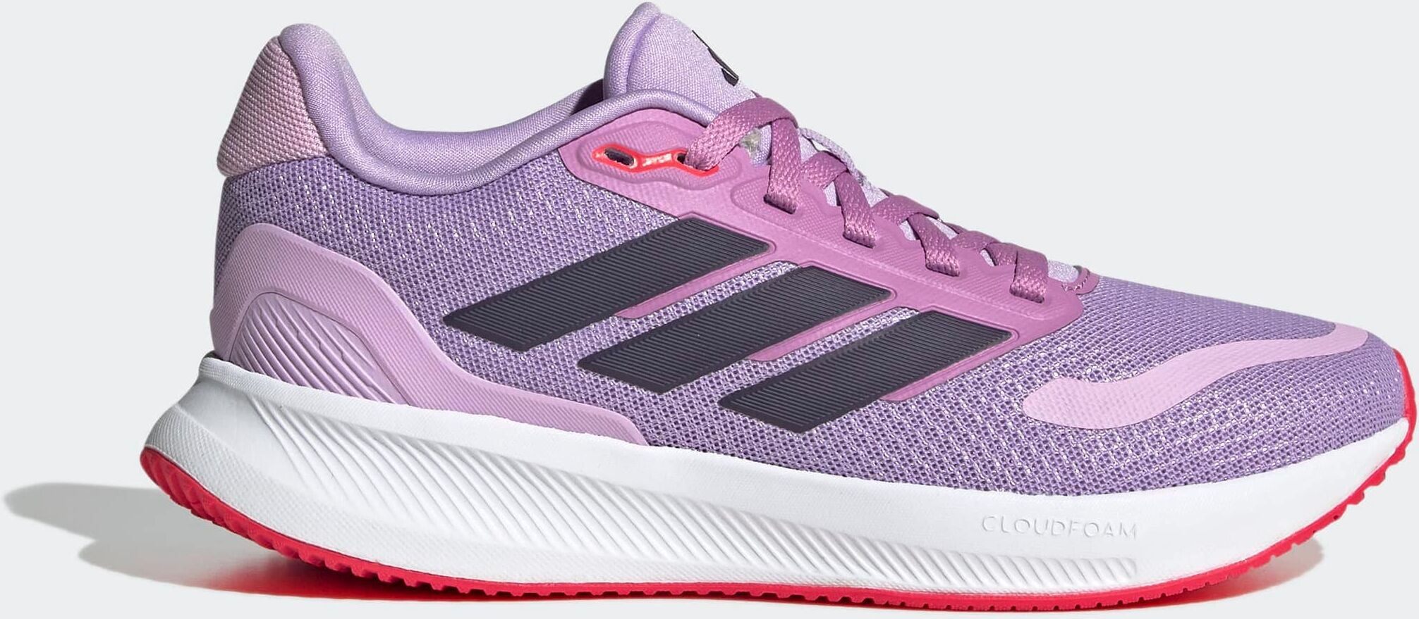 Laufschuh ADIDAS SPORTSWEAR "RUNFALCON 5", Mädchen, Gr. 38, powder plum, aurora plum, lucid rot, Synthetik, Textil, Schuhe Laufschuh, pour enfants powder plum, aurora plum, lucid rot 38