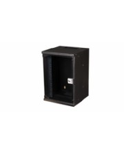 Equip Wandgehäuse 10" 09U 300x300mm Glastür schwarz Gehäuse Energiesparmodus (EWM-09-3030-B)