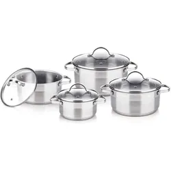 Lamart Ltssset8, Pfannenset + Topfset, Silber