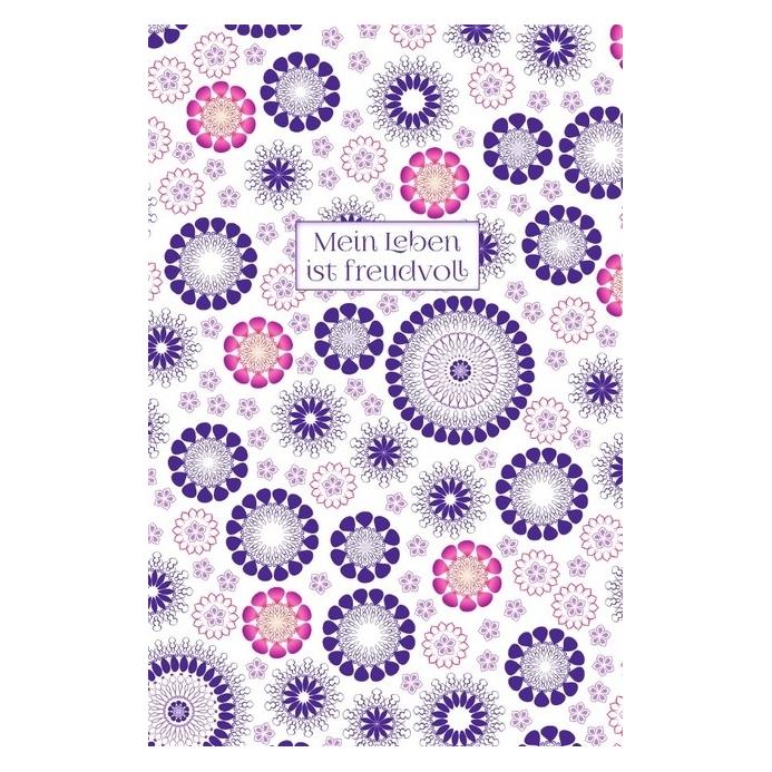 epubli Schreibwandel Notizbuch 'Mein Leben ist freudvoll (violett)' (12,5 x 19 cm, Gepunktet) (55986133)