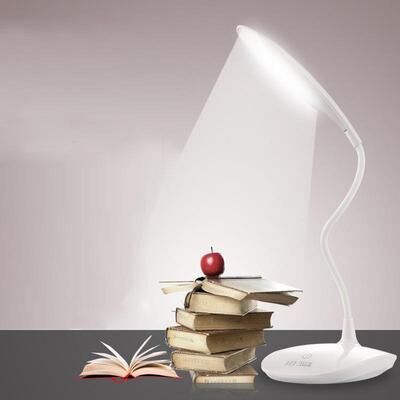 Inspired Deals USB Rechargeable LED Reading Lamp Touch Dimmable Bedside Desk Light USB Rechargeable LED Reading Lamp Touch Dimmable Bedside Desk Light