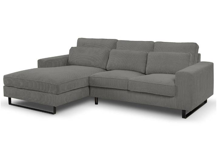 xonox.home Bolivia Sofa L-Form links grau B/H/T: 276x91x183cm