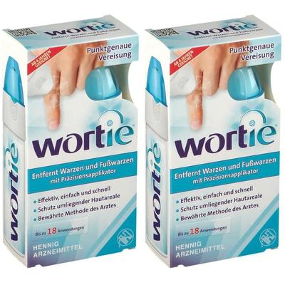 Wortie gegen Warzen und Fußwarzen mit Applikator 2x 2x50 ml Dosieraerosol