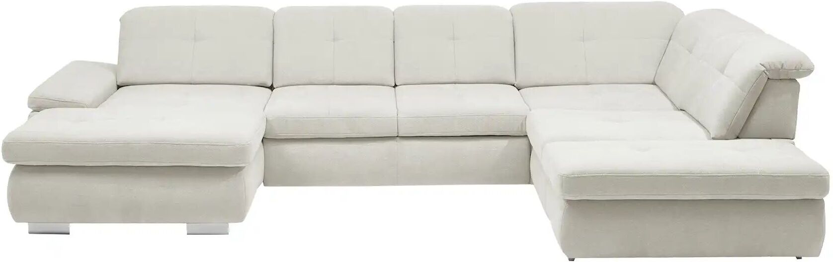 Lounge Collection Wohnlandschaft Flachgewebe  Affair ¦ creme ¦ Maße (cm): B: 371
