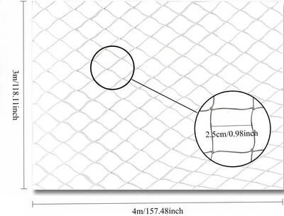 Uplift Treasures Transparent Cat Safety Net For Balcony And Stairs 3x4m