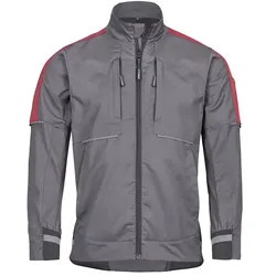 Workwear Bundjacke - 4XL - grau/rot