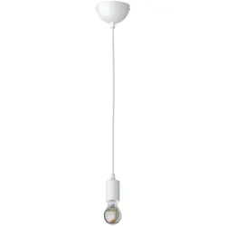 ledscom.de Pendelleuchte DORI, weiß matt + LED Lampe 370lm, extra-warmweiß