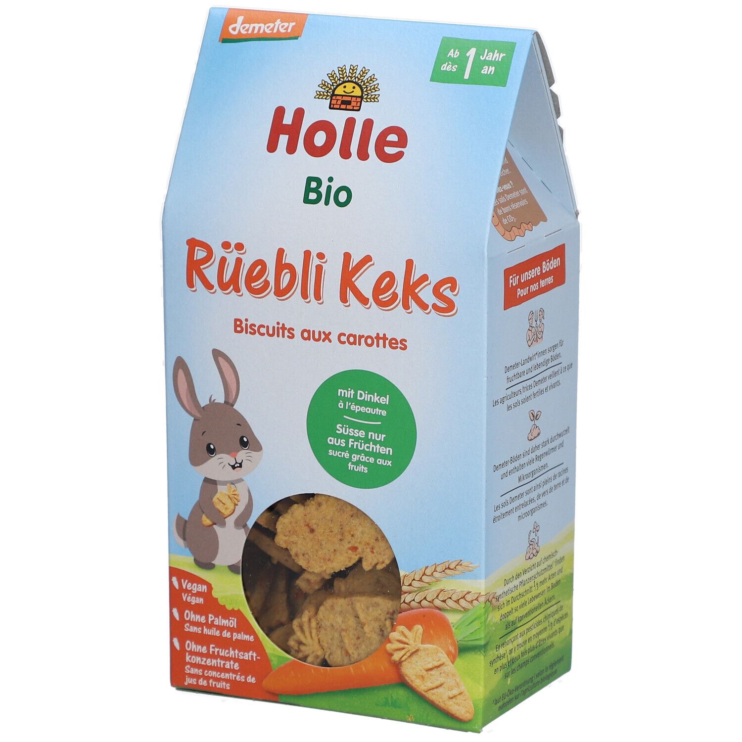 Holle Bio Rüebli Keks 125 g Kekse