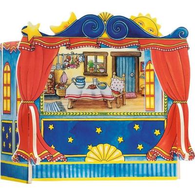 goki Fingerpuppentheater, austauschbare Kulissen