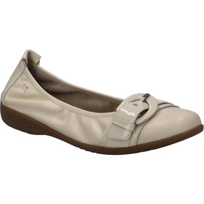 Ballerina JOSEF SEIBEL "Fenja 23, sand", Damen, Gr. 37, beige (sand), Obermaterial: 100% Rindsleder Leather cow., Schuhe Ballerina