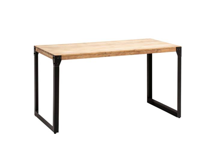 Mid.you Esstisch, Akazie, Holz, Akazie, massiv, rechteckig, U-Form, 60x76x120 cm, Esszimmer, Tische, Esstische