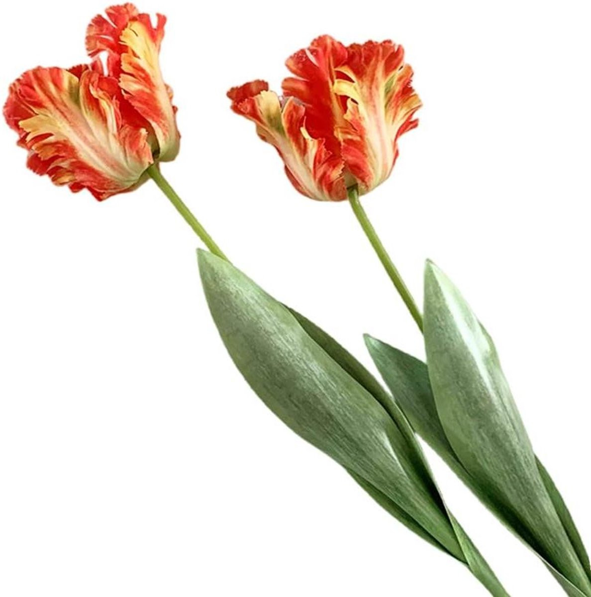 Oranje Kunstbloemen Tulpen - Zijden Takken voor Huisdecoratie - 68,58 cm