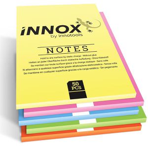 Innox Haftnotizen 5210148, bunt, 210 x 150mm, elektrostatisch klebend, 5x 50 Blatt