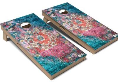 Skip's Garage Bohemian Deja Cornhole Board Set