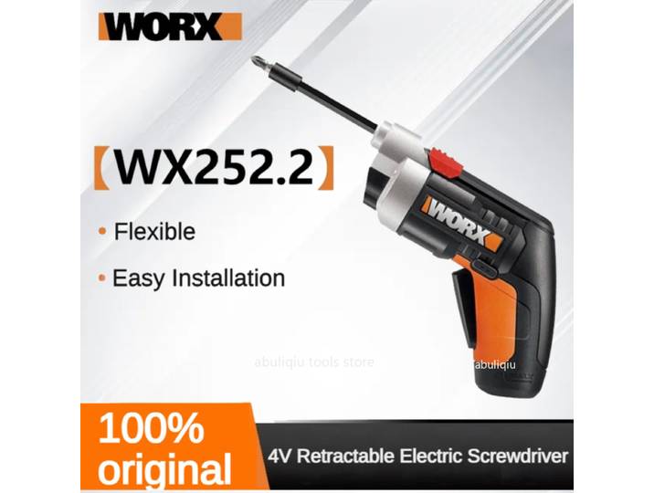 Worx WX252.2 4V Mini jeu de tournevis électriques intelligent évolutif sans fil jeu de tournevis électrique USB outil de forage Rechargeable