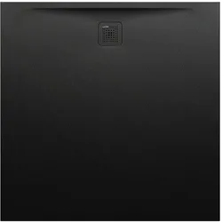 Laufen quadrat Duschwanne „Pro“ 1200 × 1200 mm ohne Oberflächenbeschichtung, ohne Oberflächenveredelung, in Schwarz