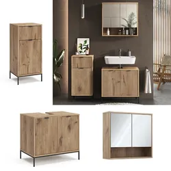 Vicco Badmöbel-Set Eliza Viking Oak 3 Teile