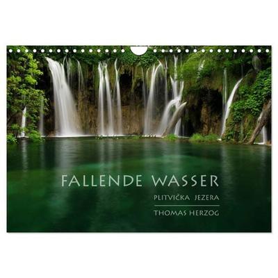 FALLENDE WASSER (Wandkalender 2027 DIN A4 quer), CALVENDO Monatskalender