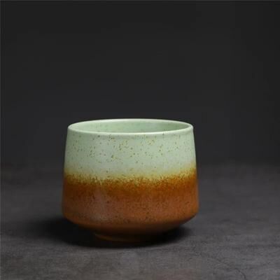 Uplift Essentials Gradient Ceramic Coffee And Tea Cup green brown