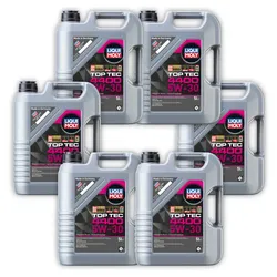 6x Motoröl LIQUI MOLY 3751 TOP TEC 4400 5W-30 Motorenöl Leichtlauf Motor Öl 5 Liter