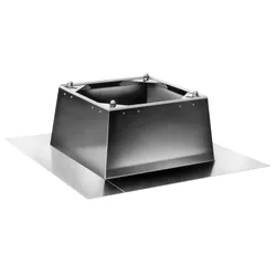 Wolf Flachdachsockel ZBS 400Gr C ? 283 mm Bauhöhe ? verzinktes Stahlblech ? für ...
