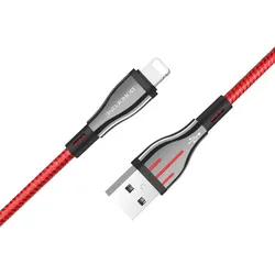 Borofone Highway - Verbindungs- Kabel USB-Lightning 1,2 m (schwarz/rot)