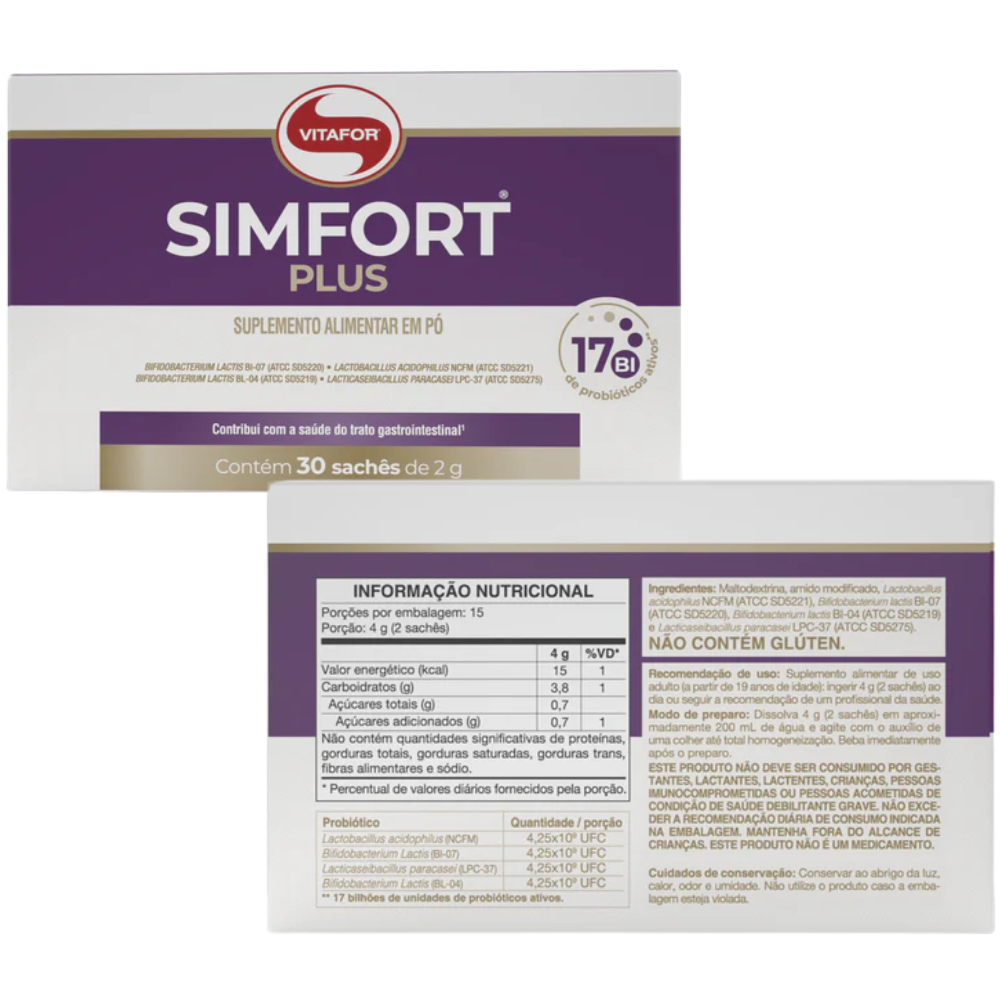 Vitafor Simfort Plus Powder Food Supplement 30&nbsp;un.