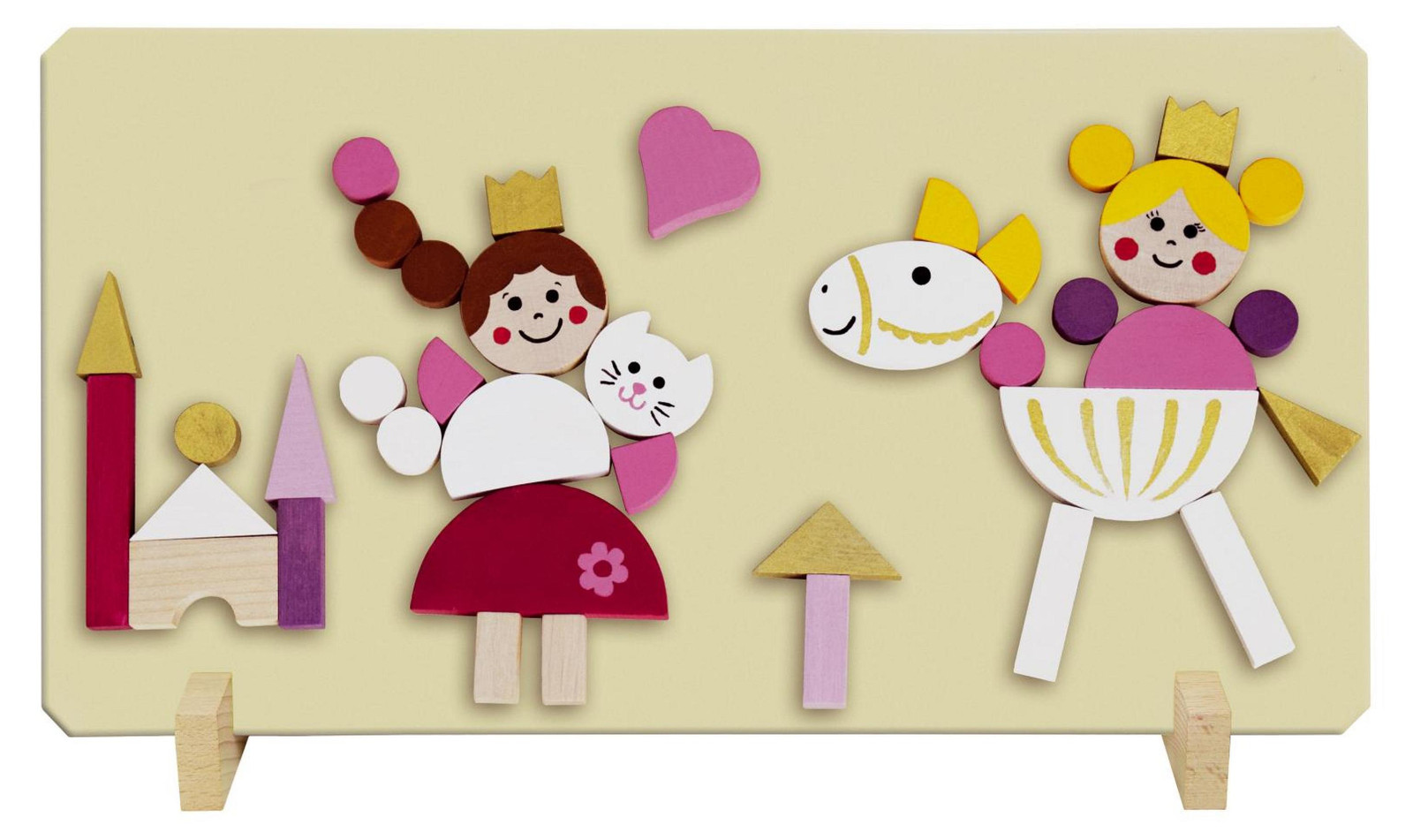 Detoa Magnetisch puzzelspel met prinsessen, 33 x 23 x 3,5 cm