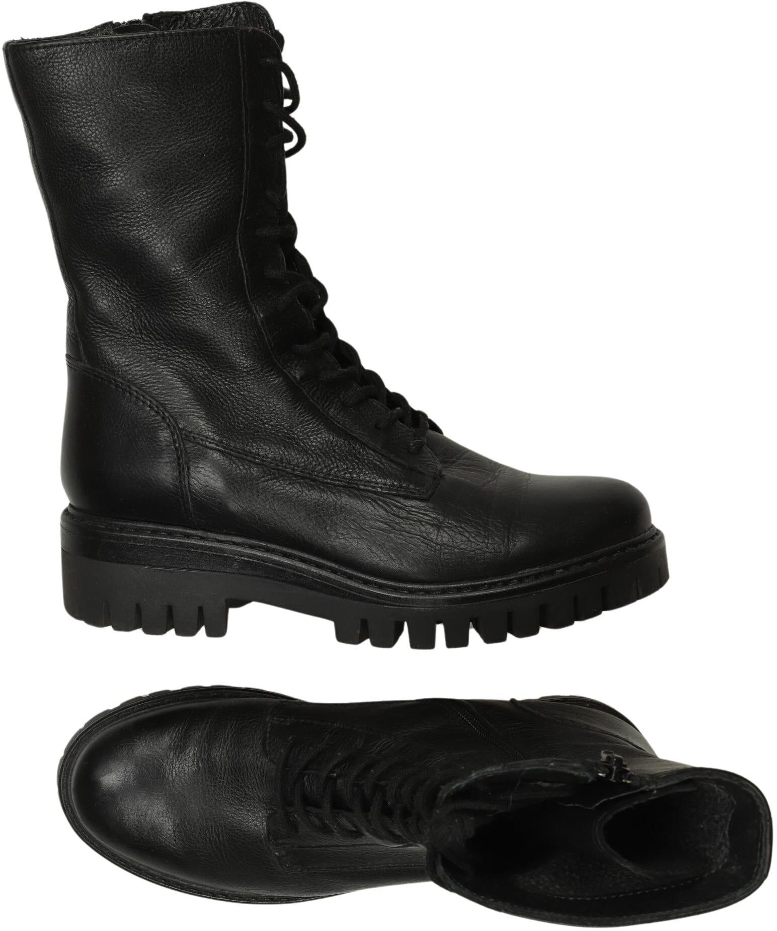 5th Avenue Damen Stiefelette, Schwarz, Gr. EU 37, Leder - Second Hand