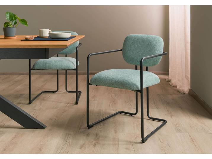 Polsterstuhl 51x58x78 türkis ELISE #303 - 2er Set