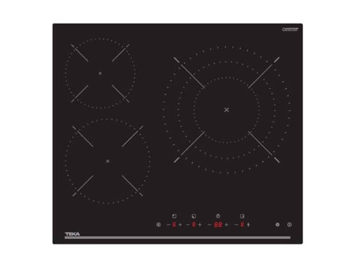 TEKA Glaskeramik-Kochfeld, 3 Zonen, Oberfläche aus gehärtetem Glas, 60 cm Front-Touch-Steuerung, automatische Abschaltung, Kochzeit-Programmierer, TBC 63120 TTC BK