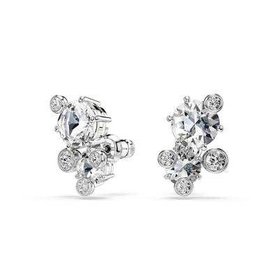 Paar Ohrstecker SWAROVSKI "Schmuck Geschenk Constella Ohrringe", silber (metallfarben, kristallweiß, kristallweiß), Ohrringe, Damen, Metall, mit Swarovski Kristall, Swarovski Zirkonia (synth.)