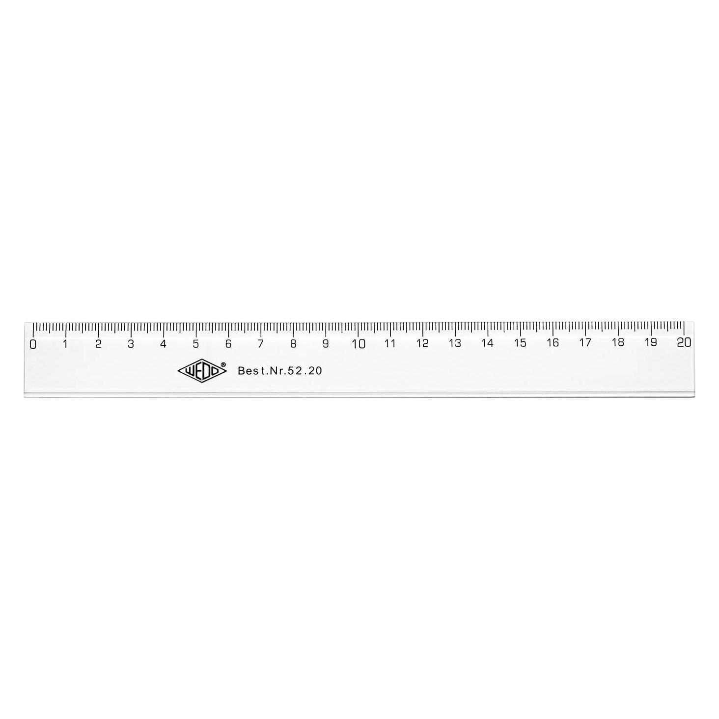 Wedo Lineal (20 cm, Kunststoff) (52 20)