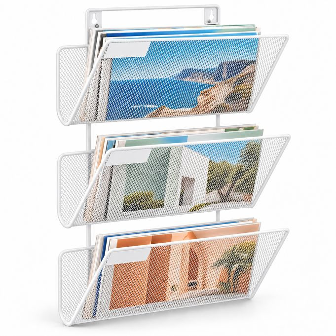 Relaxdays IJzeren tijdschriftenhouder