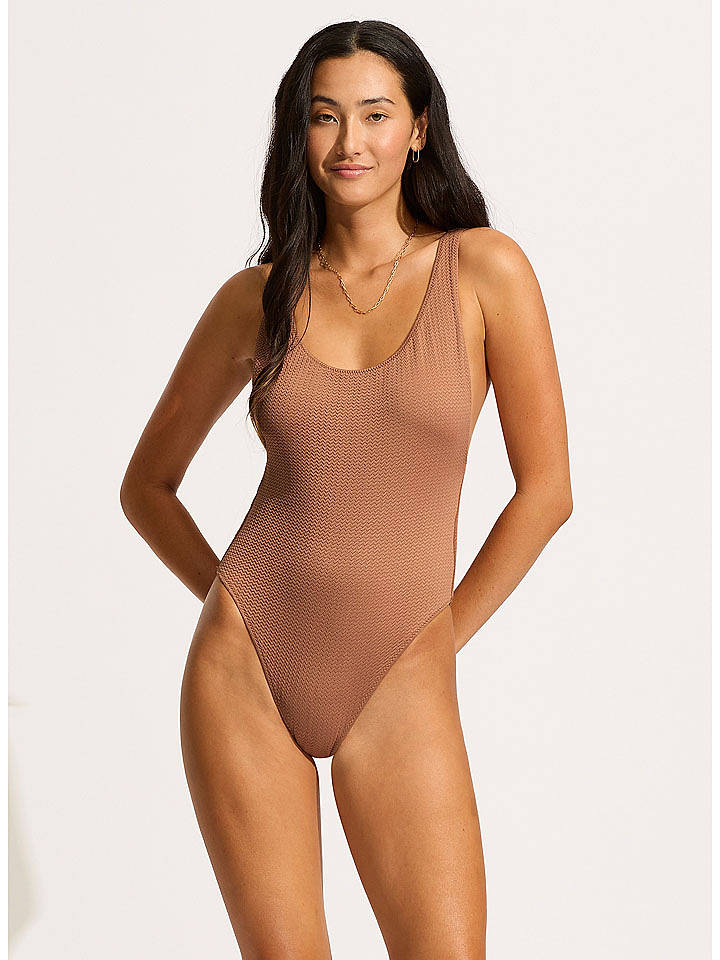 Seafolly Badeanzug in Braun - 34