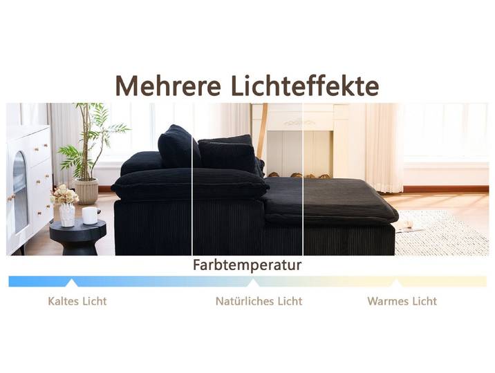 REDOM Sofa Corduroy Relaxsessel, mit breiten Armlehnen, ergonomisch & sofort nutzbar – für Wohnzimmer & Leseecke – ohne Rahmen 1 Teile