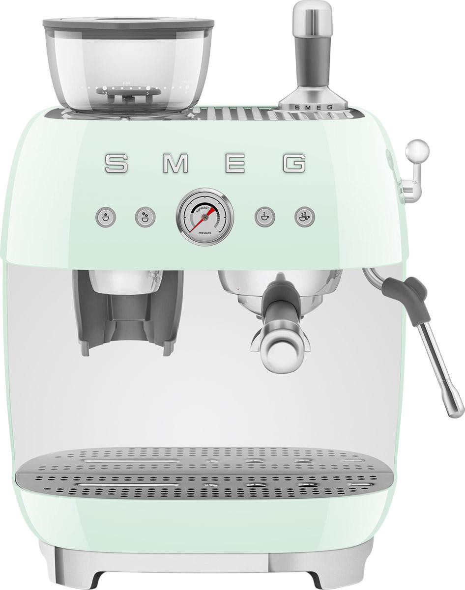 SMEG EGF03PGEU volautomatische espressomachine in 50s-stijl, pastelgroen