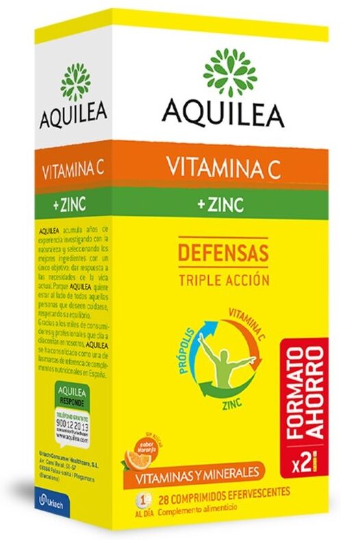 Aquilea Vitamin C + Zinc 28 effervescent tablets