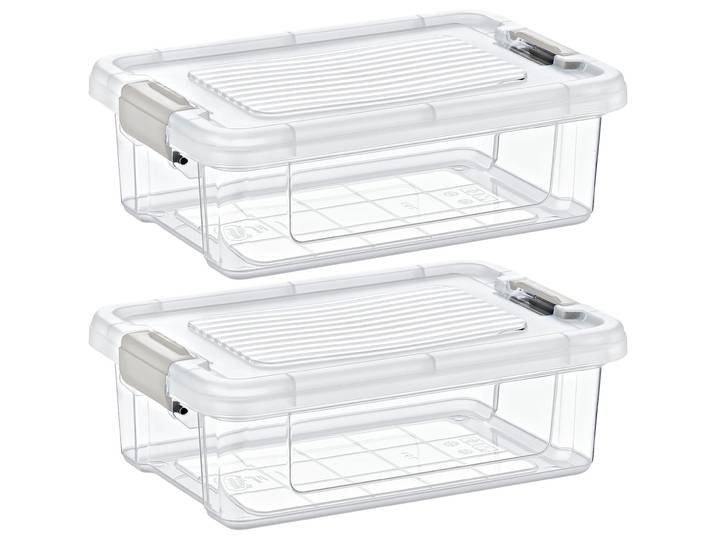 2er-Set Vorratsbox, 1,5 l, transparent
