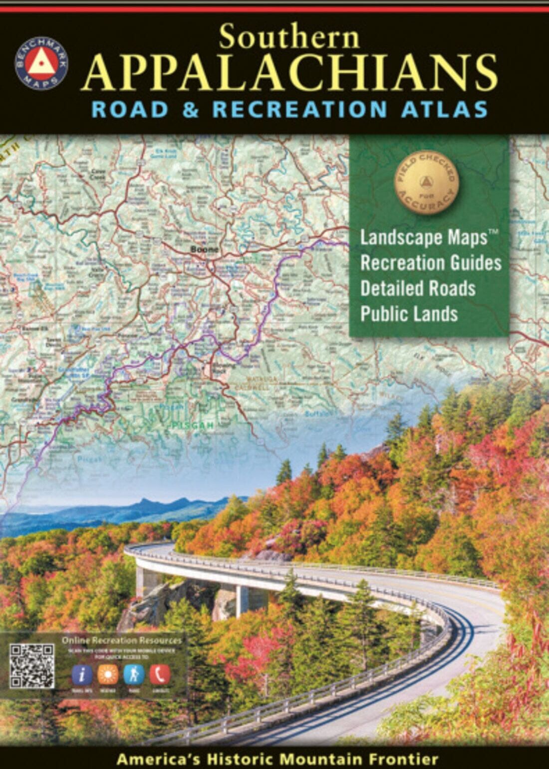 Southern Appalachians Road and Recreation Atlas   Benchmark Maps