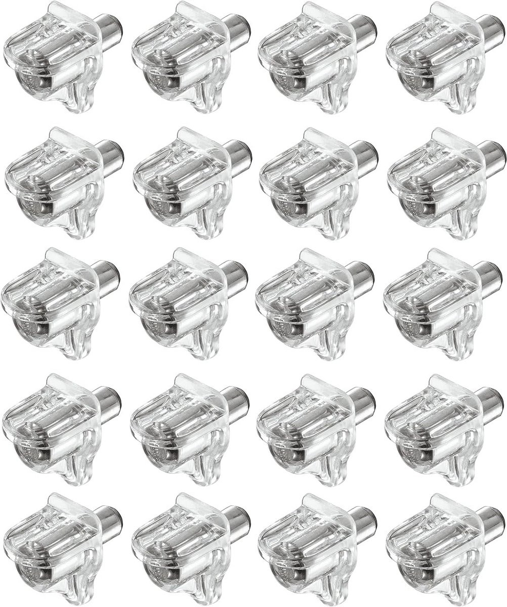 20x Transparante Plankdragers van 3mm Kunststof voor Meubels, Rekken of Kasten - Stevige Plankhouders