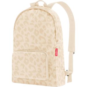Reisenthel Rucksack Mini Maxi, 45 cm, faltbar, leo vanilla, Polyester, wasserabweisend, 14 Liter