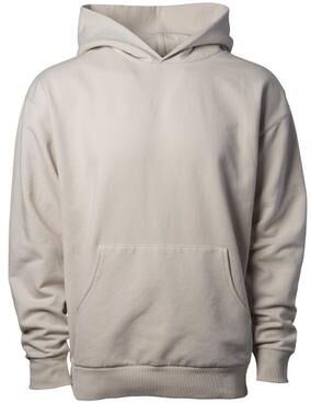 Independent Trading Co. INDLUXHOOD Lux Heavyweight Modal Hooded Sweatshirt in Ivory size Medium