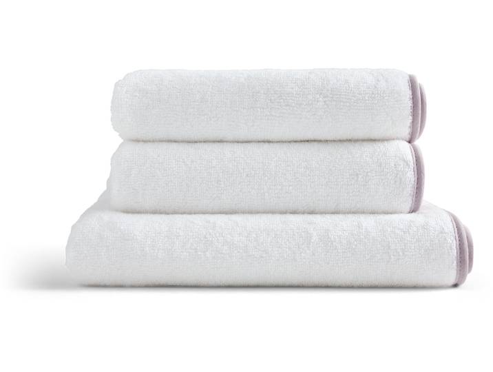 Handtuch Set CHRISTY Christy , rosa (weiß, rosa), 3 Stk., Walkfrottier, Walkfrottier, Obermaterial: 100% Baumwolle, Handtuch-Sets, Handtuch Set, bestehend aus 2 Handtüchern (40x76 cm) und einem Handtuch (50x100 cm)