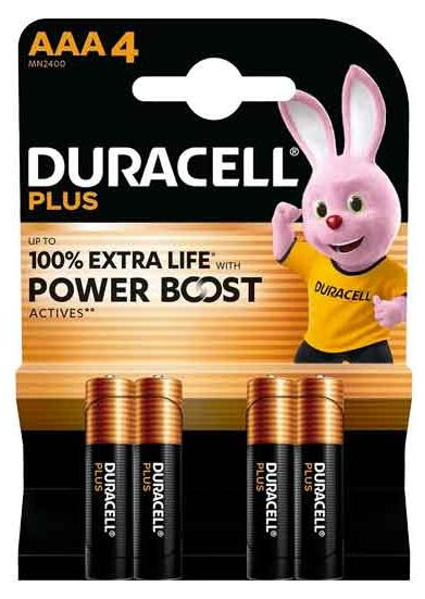 Duracell Plus Power Boost batterijen, blisterverpakking met 4 stuks