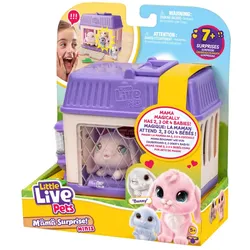 Little Live Pets: Mama Surprise S4 Mini Playset - Bunny, Interaktive Mini-Mama mit 4 Babys
