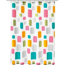 Kleine Wolke Duschvorhang TXT Fun Multicolor 180x200 cm
